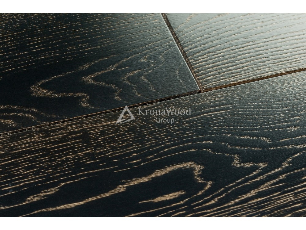 Массивная доска Дуб KronaWood Золотой оникс 150x20x300-1600